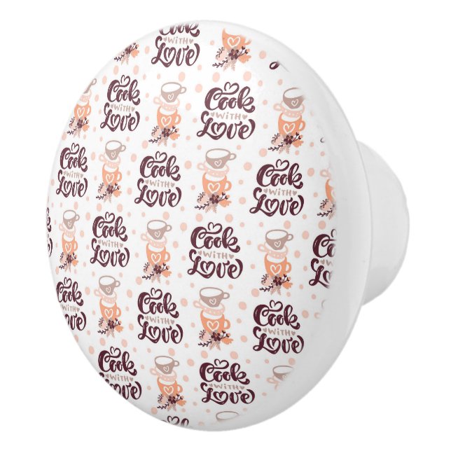 Cook with Love Ceramic Knob (Right)