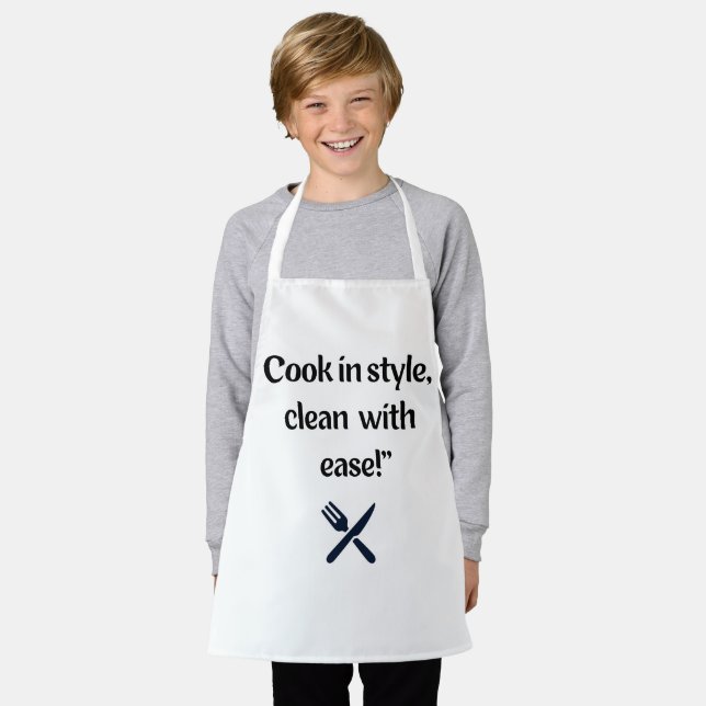 COOK WITH STYLE CLEAN WITH EASE APRON (Worn)