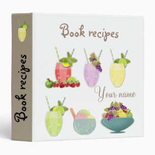 Cookbook, book recipes 3 ring binder