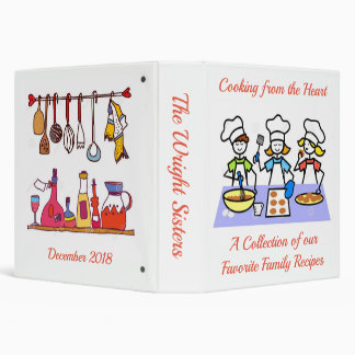 Cookbook Cover 3 Ring Binder