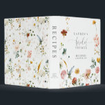 Cookbook Elegant Watercolor Flowers Shower Recipe 3 Ring Binder<br><div class="desc">Organize your favorite recipes with style using our "Cookbook Elegant Watercolor Flowers Shower Recipe 3-Ring Binder." This beautifully crafted binder features a cover adorned with elegant watercolor flowers, offering a soft and inviting aesthetic that makes it a lovely addition to any kitchen or bookshelf. The design combines lush floral patterns...</div>