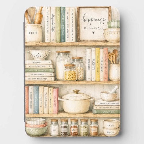 Cookbook Kitchen Shelf Kindle Case