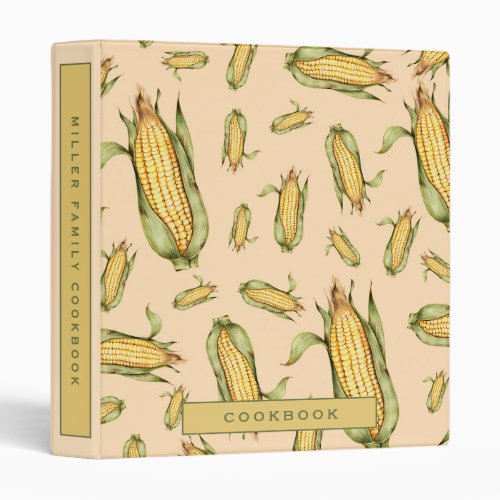 Cookbook  Modern Cooking  Corn on the Cob 3 Ring Binder