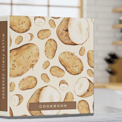 Cookbook  Modern Cooking  Potato Spuds 3 Ring Binder