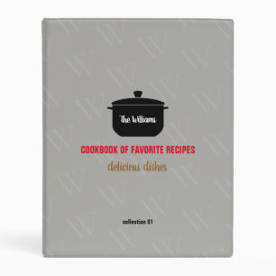 cookbook of family delicious dishes gray mini binder