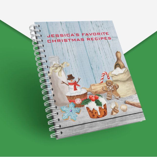 Cookbook Recipes Christmas Cooking Baking  Notebook (Creator Uploaded)