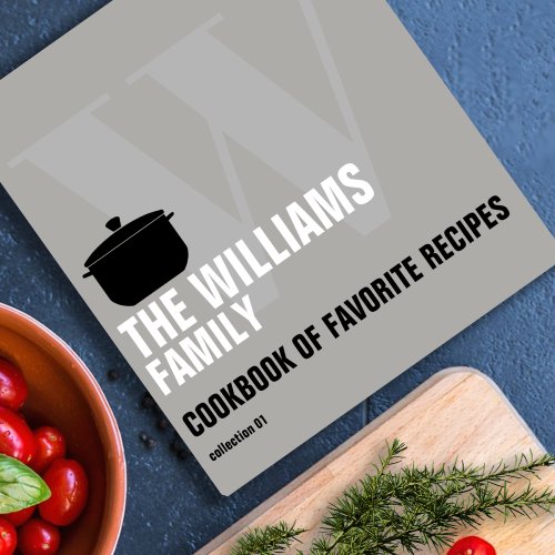Cookbook with Cooking pan for Family Recipes Binder