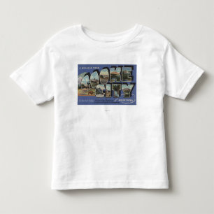 Cooke City, Montana - Large Letter Scenes Toddler T-shirt