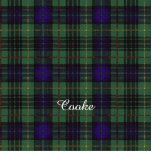 Cooke clan Plaid Scottish kilt tartan Cutout<br><div class="desc">The real Scottish tartan. The Cooke family has the right to use the Stewart Hunting tartan.</div>