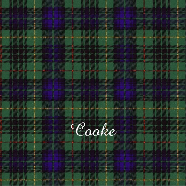 Cooke clan Plaid Scottish kilt tartan Cutout (Front)