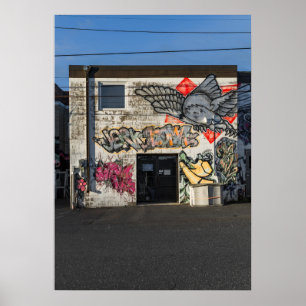 Cooke St Graffiti Color Version No 1 Poster