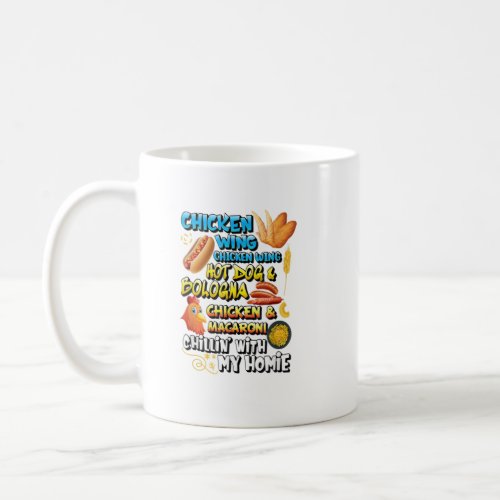 Cooked Chicken Wing Chicken Wing Hot Dog Bologna M Coffee Mug