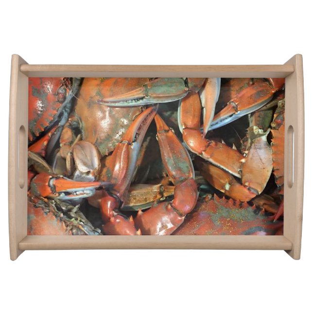 Cooked Crabs Serving Tray (Front)
