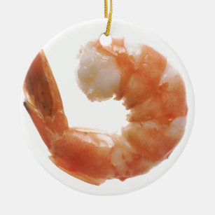 Cooked Shrimp Ceramic Ornament