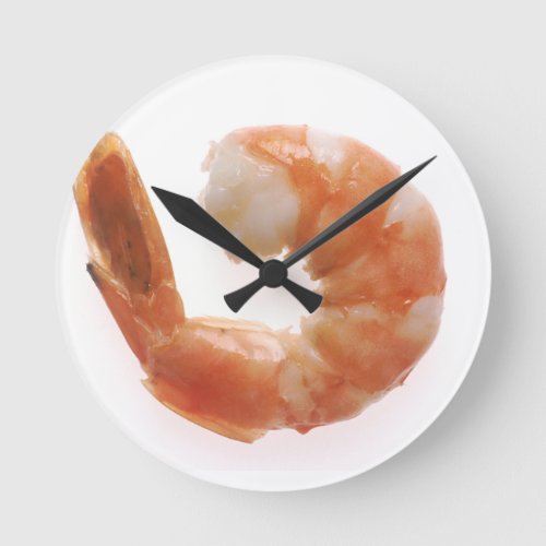 Cooked Shrimp Round Clock