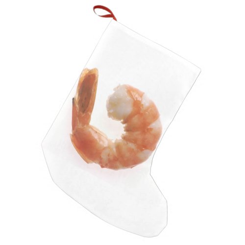 Cooked Shrimp Small Christmas Stocking