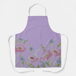 COOKERY APRON FLOWERS DESIGN