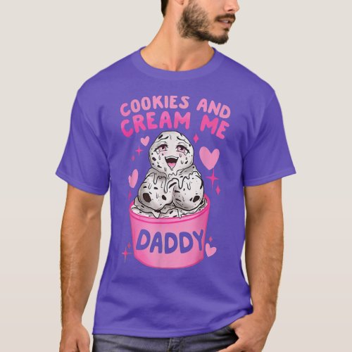 Cooki And Cream Me Daddy Funny Fathers Day Family  T_Shirt