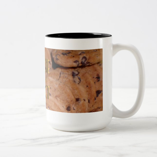 Cookie Addict Cookie Pattern Mug (Right)