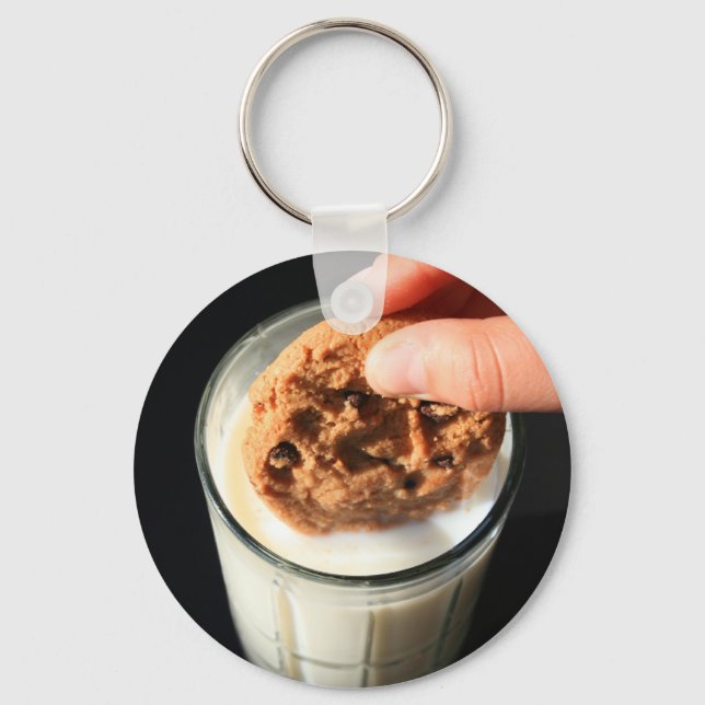 Cookie and a Glass of Milk  Keychain (Front)