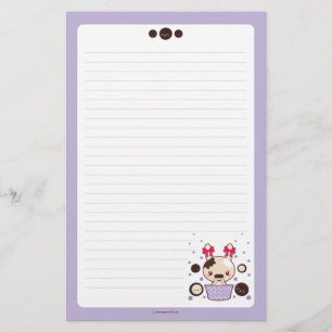 Cookie and Cream Truffle Bunny Stationery