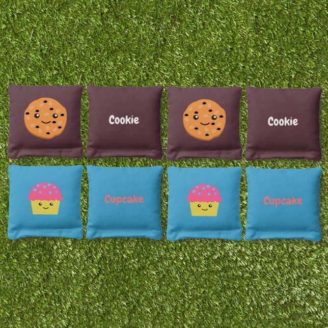 Cookie and Cupcake Cornhole Bags (Set)