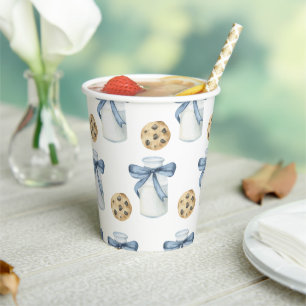 Cookie and Milk Birthday Party Paper Cups