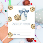 Cookie and Milk birthday time capsule message