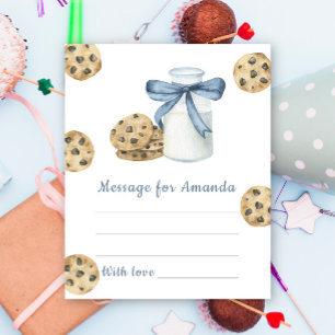 Cookie and Milk birthday time capsule message