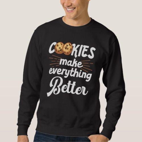 Cookie Art For Kids Men Women Pastry Chef Bakers Sweatshirt