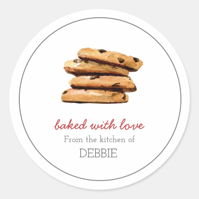 COOKIE baked with love bakers Sticker (Front)
