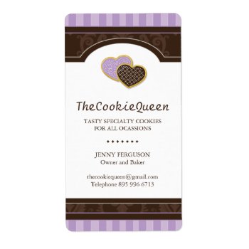 Cookie Bakery Labels by colourfuldesigns at Zazzle