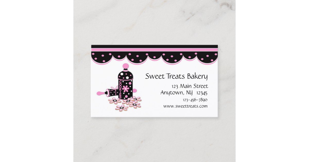 Cookie Baking Business Card Zazzle