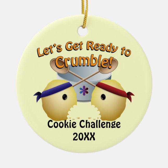 Cookie Baking Competition Ceramic Ornament (Front)