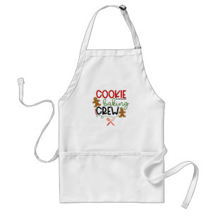 Cookie baking crew adult apron