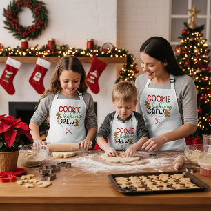 Cookie baking crew apron