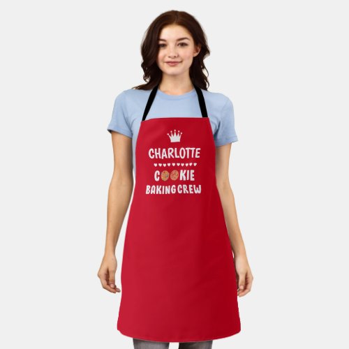 Cookie baking crew apron