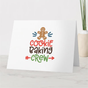 Cookie baking crew christmas card