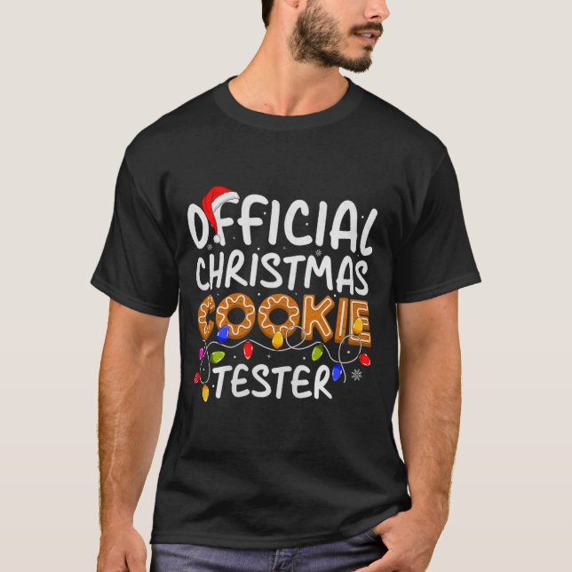 Cookie Baking Crew Christmas Cookie Tester Xmas Pr T-Shirt (Front)