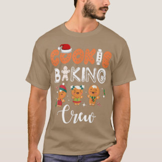 Cookie Baking Crew Christmas Family Gingerbread T-Shirt