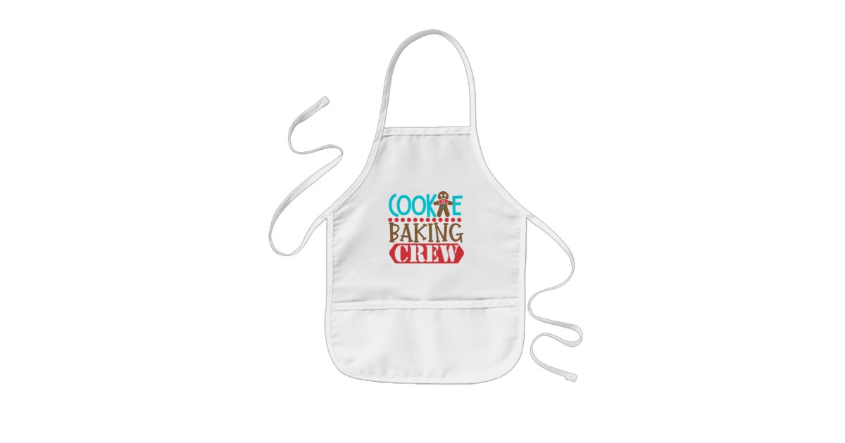 Parent and Child Christmas Cookie Baking Crew Aprons (Set of 2