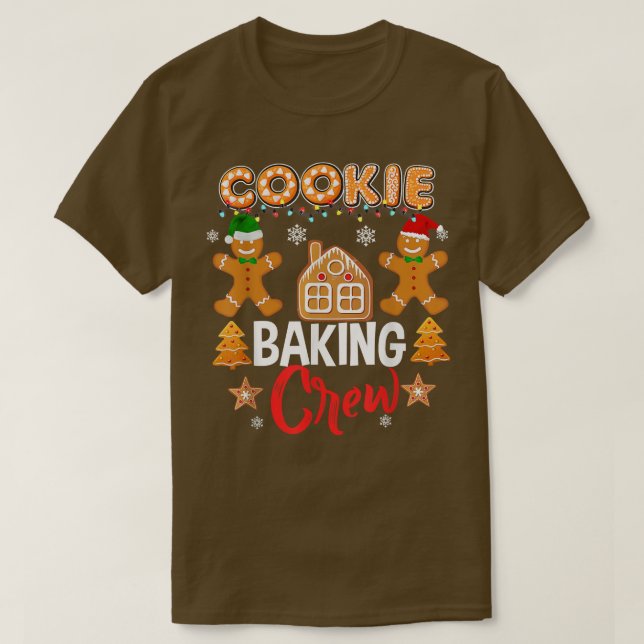 Cookie Baking Crew Christmas Santa Family Gingerbr T-Shirt (Design Front)