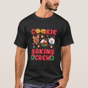 Cookie Baking Crew Christmas Santa Family Gingerbr T-Shirt