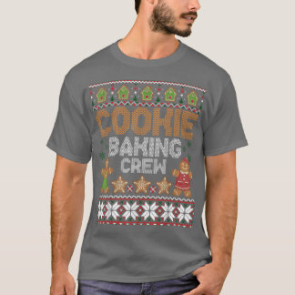 Cookie Baking Crew Christmas Santa Family Gingerbr T-Shirt