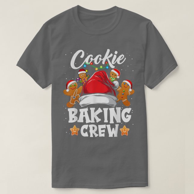 Cookie Baking Crew Christmas Santa Family Gingerbr T-Shirt (Design Front)