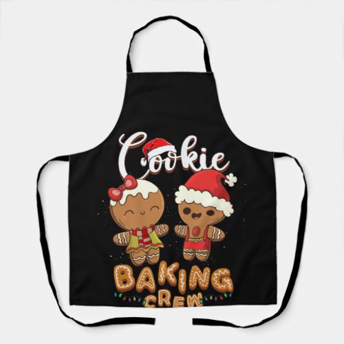 Cookie Baking Crew Christmas Santa Family Team Apron