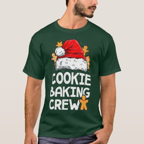 Cookie Baking Crew Christmas Santa Family Team T_Shirt