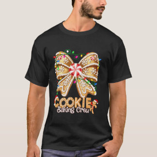Cookie Baking Crew Coquette Bow Gingerbread Christ T-Shirt