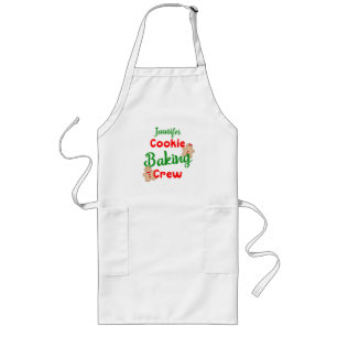 Cookie Baking Crew Custom Fun Holiday Cooking Long Apron
