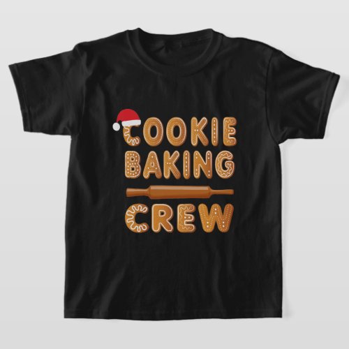Cookie Baking Crew Family Christmas Gingerbread  T_Shirt